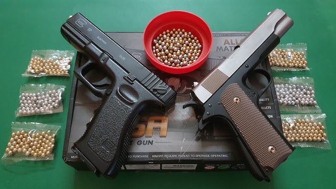 Metal Gun for kids with packet of dart